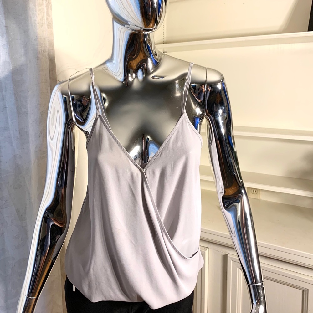 Light blue sleeveless top